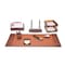 Dacasso Brown Crocodile Embossed Leather 10-Piece Desk Set DF-2020 - alternate 1